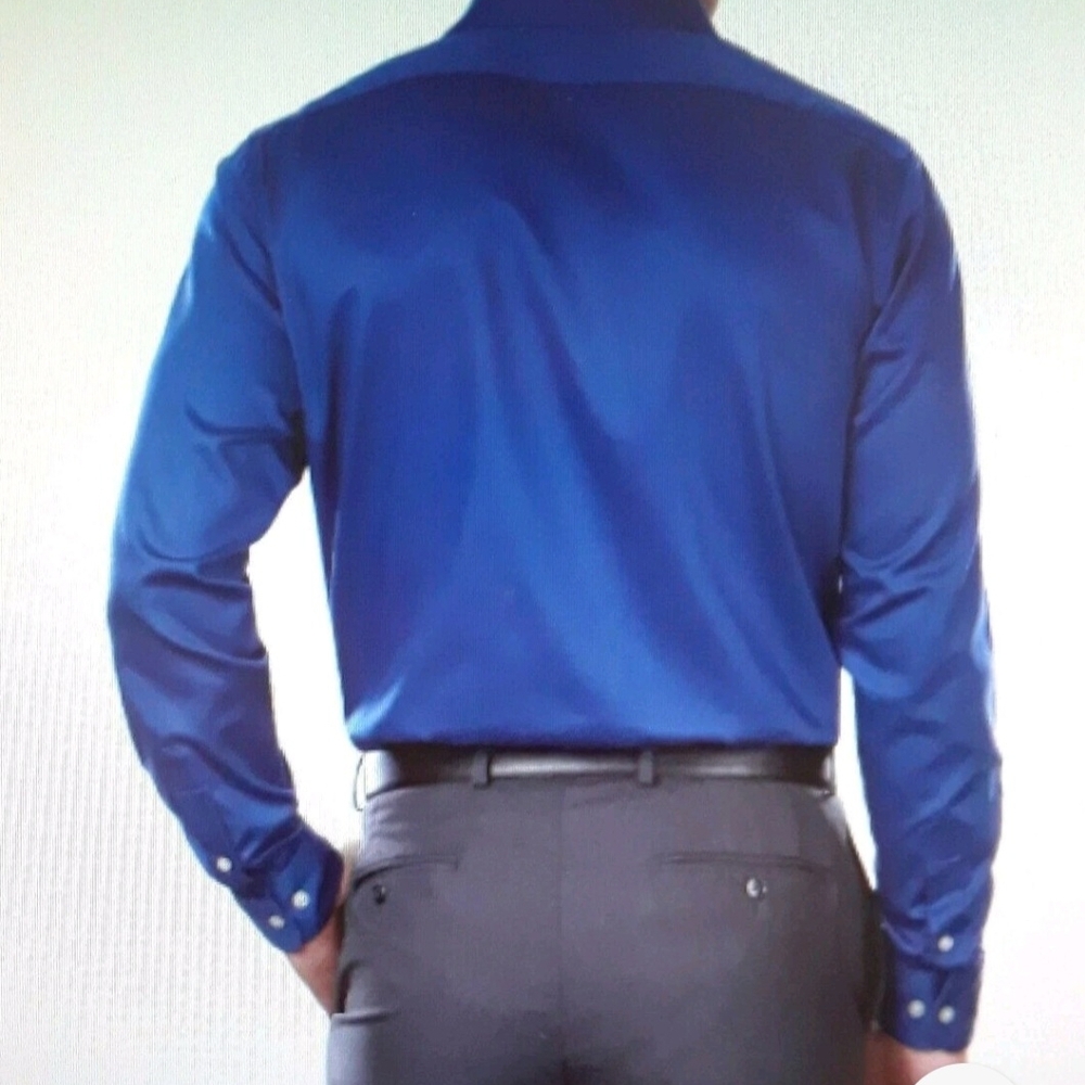 Men's Van Heusen Long Sleeve Button Down Dress Shirt Size 20/35/36 Tall - Picture 2 of 4